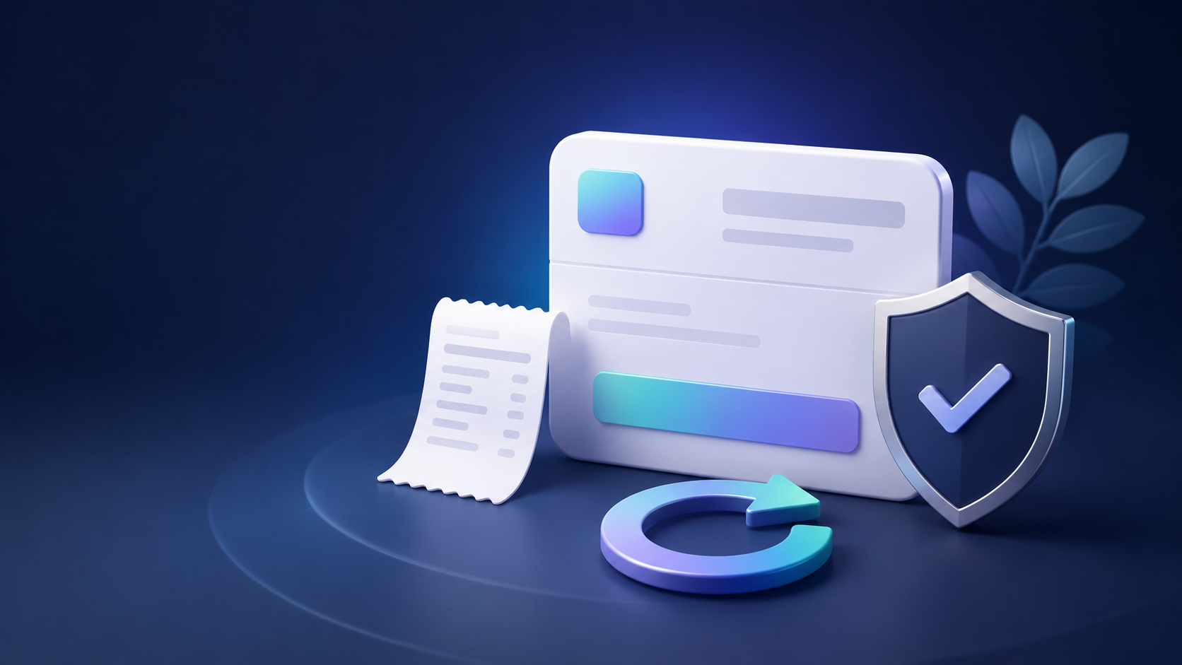 Illustration of a secure checkout and money-back guarantee